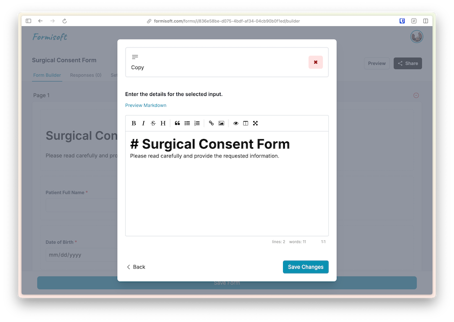 Formisoft project screenshot 4